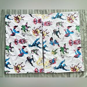 POTTERY BARN Kids Marvel Super Heroes Spider-Man Hulk Two Set Pair Pillow Case.